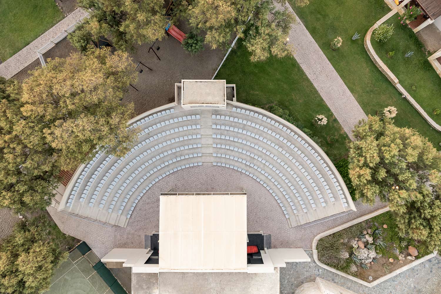exterior theatre from above
