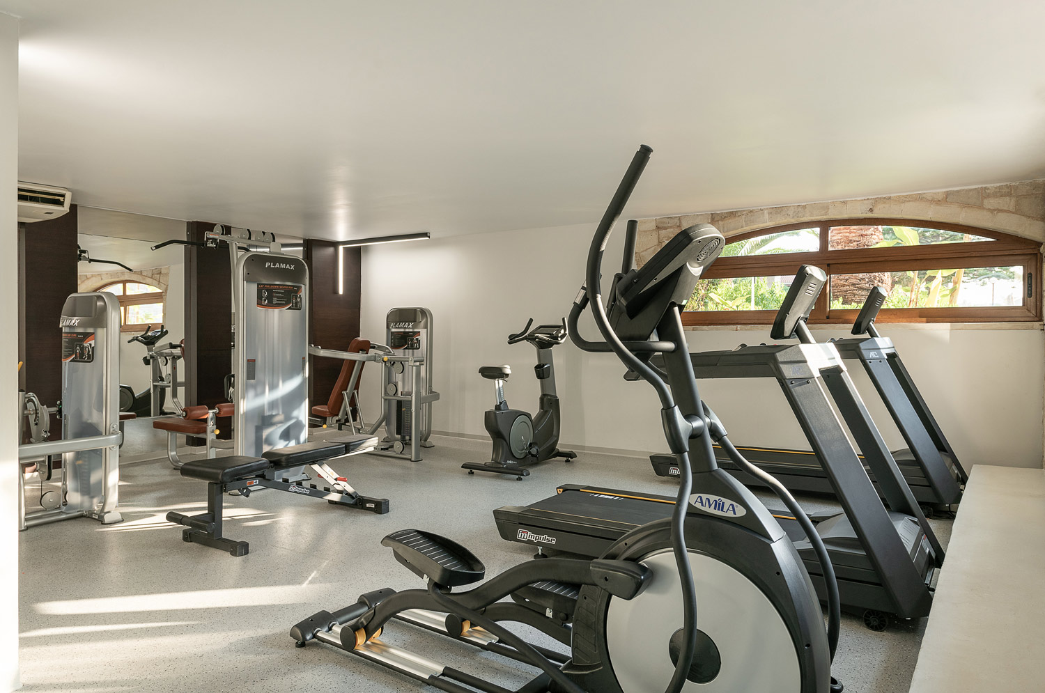 Hotel's gym interior