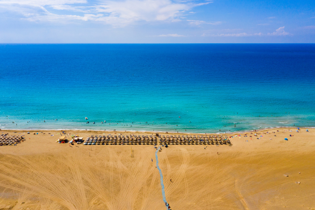 Beach from above